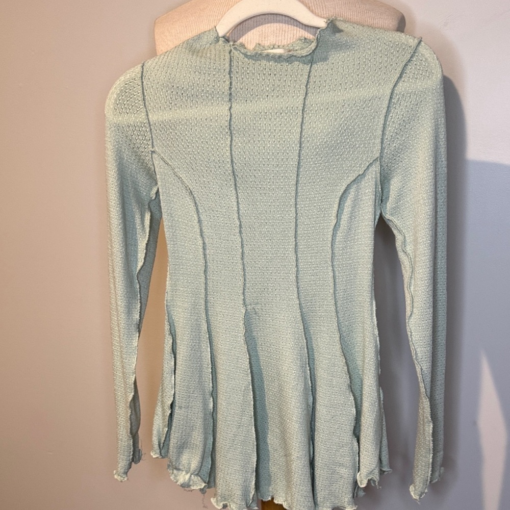 Altar'd State NWOT Light green Long Sleeve Top sz M